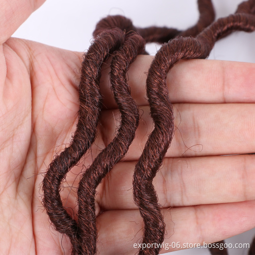 Curly Goddess Locs Crochet Hair Faux Locs Hair Extensions Solid And Mixed Color Synthetic Fiber Manufacturer Soft Faux Locs